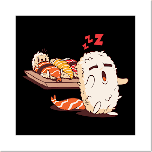 Cute Sushi Sleepwalking Posters and Art